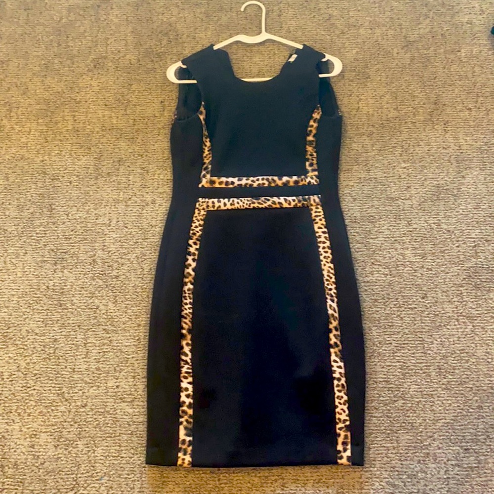 Black Sleeveless Fitted Dress.